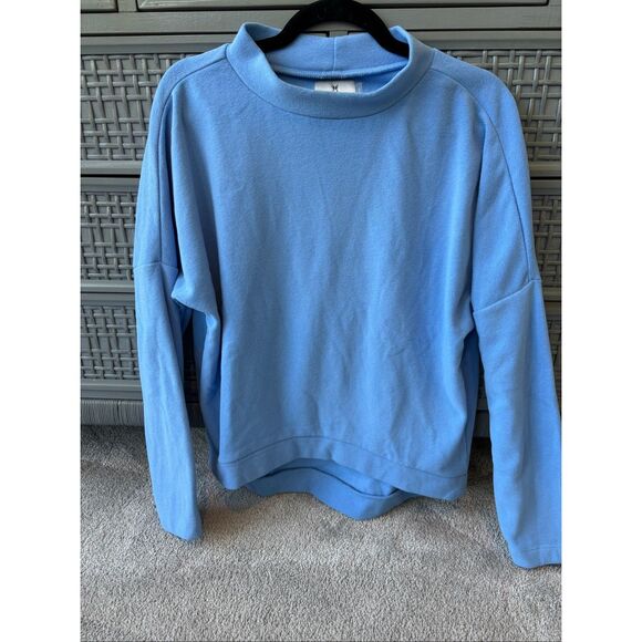 NWOT Dudley Stephens Periwinkle Binney Boatneck Pullover sz S, $158 F23 - Picture 3 of 8